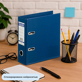 Папка-регистратор Bantex (Attache Selection) 70 мм тёмно-синяя/синяя ПВХ с защитным уголком