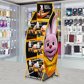 Дисплей для размещения товара настольный DURACELL, 2х3 крючка, 70000267 фото Дисплей для размещения товара настольный DURACELL, 2х3 крючка, 70000267