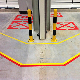 Лента для разметки Мельхозе красная 50 мм x 33 м (KMSR05033)