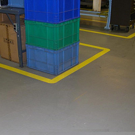 Лента для разметки Мельхозе желтая 50 мм x 33 м (KMSG05033)