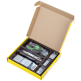 Конструктор металлический ЮНЛАНДИЯ "Для уроков труда №6", развивающий, 146 элементов, 104684 фото Конструктор металлический ЮНЛАНДИЯ "Для уроков труда №6", развивающий, 146 элементов, 104684