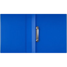 Папка на 2 кольцах СТАММ "Кристалл" А4, 40мм, 700мкм, пластик, синяя фото Папка на 2 кольцах СТАММ "Кристалл" А4, 40мм, 700мкм, пластик, синяя