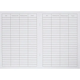 Журнал температурного режима холодильника процедурного кабинета Сити Бланк