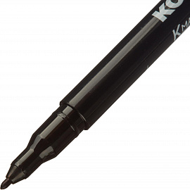 Маркер перманентный Kores черный (толщина линии 1 мм) круглый наконечник