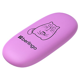 Ластик Berlingo "Lazy Cats", овальный, термопластичная резина, 49*23*9мм
