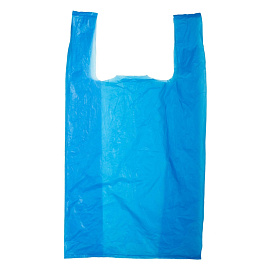 Пакет-майка ПНД 25 мкм в ассортименте (38+20х68 см, 100 штук в упаковке)