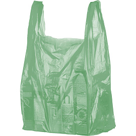 Пакет-майка ПНД 25 мкм в ассортименте (38+20х68 см, 100 штук в упаковке)