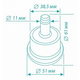 Набор заглушек для кресла Easy Chair (пластик, 5 штук в упаковке)