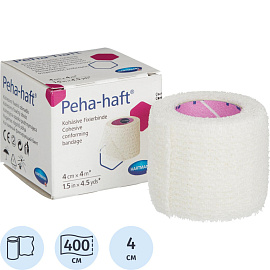 Бинт Peha-haft самофиксирующийся эластичный 4 м x 4 см