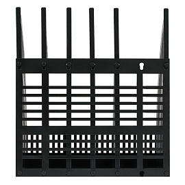 Лоток для бумаг вертикальный СТАММ "Line", сборный, 5 отделений, черный фото Лоток для бумаг вертикальный СТАММ "Line", сборный, 5 отделений, черный