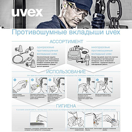 Диспенсер для выдачи берушей Uvex (2112000)
