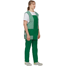 Костюм для горничных и уборщиц у08-СБР зеленый (размер 44-46, рост 158-164) фото Костюм для горничных и уборщиц у08-СБР зеленый (размер 44-46, рост 158-164)