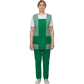 Костюм для горничных и уборщиц у08-СБР зеленый (размер 52-54, рост 170-176) фото Костюм для горничных и уборщиц у08-СБР зеленый (размер 52-54, рост 170-176)