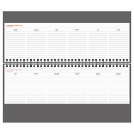 Планинг недатированный, 56л., 330*130мм, кожзам, BG "Winner. Black", черный