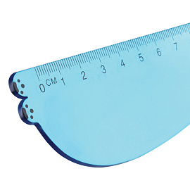 Линейка 15см Мульти-Пульти "Панда", пластиковая, прозрачная, голубая, европодвес фото Линейка 15см Мульти-Пульти "Панда", пластиковая, прозрачная, голубая, европодвес