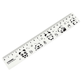 Линейка 20см СТАММ "Панды", пластиковая, широкая фото Линейка 20см СТАММ "Панды", пластиковая, широкая