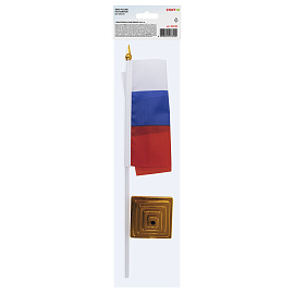 Флаг России настольный 14х21 см, без герба, BRAUBERG/STAFF, 550184, RU22 фото Флаг России настольный 14х21 см, без герба, BRAUBERG/STAFF, 550184, RU22