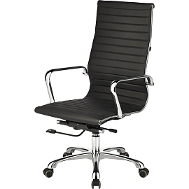 Кресло для руководителя Easy Chair Кресло EChair-705 TPU чёрное (экокожа, металл)