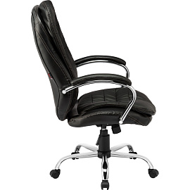 Кресло для руководителя Easy Chair EChair-515 RT чёрное (рециклированная кожа, металл)