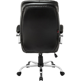 Кресло для руководителя Easy Chair EChair-515 RT чёрное (рециклированная кожа, металл)