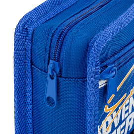 Пенал ЮНЛАНДИЯ ЮНИОР, 2 отделения, полиэстер, "Offroad", 21х8х6 см, 273813