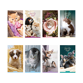 Блокнот А6 24л. на скрепке ArtSpace "Cute animals