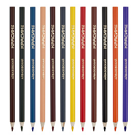 Карандаши акварельные Красин "Айвазовский", 36цв., трехгран., заточен., картон, европодвес фото Карандаши акварельные Красин "Айвазовский", 36цв., трехгран., заточен., картон, европодвес