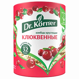 Хлебцы Dr.Korner Злаковый коктейль клюквенный пшеничные 100 г