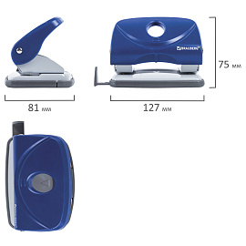 Дырокол BRAUBERG "Original", до 20 листов, синий, 222540 фото Дырокол BRAUBERG "Original", до 20 листов, синий, 222540