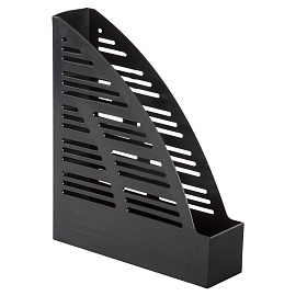 Лоток вертикальный для бумаг BRAUBERG "Standard", 245х70х295 мм, черный, 237220 фото Лоток вертикальный для бумаг BRAUBERG "Standard", 245х70х295 мм, черный, 237220