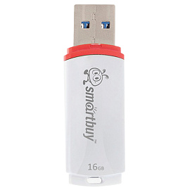 Флешка USB 2.0 16 ГБ SmartBuy Crown (SB16GBCRW-W)