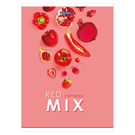 Тетрадь А4, 80 л., BRAUBERG, скоба, клетка, обложка картон, "Mix", 404046