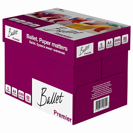 Бумага офисная Ballet Premier А4 80 г/кв.м марка A 160 CIE (500 листов) фото Бумага офисная Ballet Premier А4 80 г/кв.м марка A 160 CIE (500 листов)