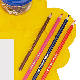 Коврик для творчества Мульти-Пульти силиконовый, желтый, 415*370мм, европодвес