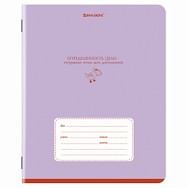 Тетрадь 24 л. BRAUBERG клетка, обложка картон, PHRASES, 107304