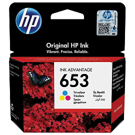 Картридж струйный HP 653 3YM74AE цветной оригинальный