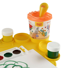 Коврик для творчества Мульти-Пульти силиконовый, желтый, 345*230мм, европодвес