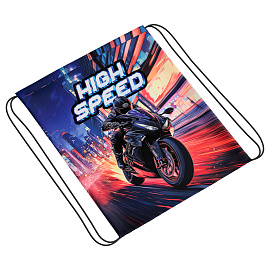 Мешок для обуви 1 отделение ArtSpace "Bike", увеличенный объем, 410*490мм