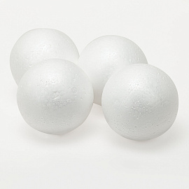 Шары из пенопласта, 100 мм, 4 шт., ОСТРОВ СОКРОВИЩ, 665369