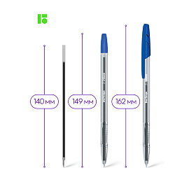 Ручка шариковая Berlingo "Tribase" синяя, 1,0мм фото Ручка шариковая Berlingo "Tribase" синяя, 1,0мм