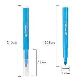 Фломастеры утолщенные 12 цветов, вентилируемый колпачок, BRAUBERG "PREMIUM", ПВХ-упаковка, 152196 фото Фломастеры утолщенные 12 цветов, вентилируемый колпачок, BRAUBERG "PREMIUM", ПВХ-упаковка, 152196