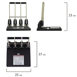 Дырокол мощный KW-Trio 954 до 150 листов черный
