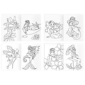 Суперраскраска на склейке А4, 40 стр., ТРИ СОВЫ "Феи и русалки