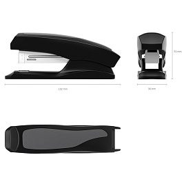 Степлер №24/6 ERICH KRAUSE "Elegance", до 30 листов, с резиновой накладкой, черный, 2241 фото Степлер №24/6 ERICH KRAUSE "Elegance", до 30 листов, с резиновой накладкой, черный, 2241