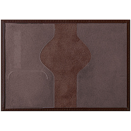 Обложка для паспорта OfficeSpace "Питон", кожа, коричневый