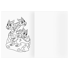 Раскраска А4, 16 стр., ТРИ СОВЫ "Удивительные существа