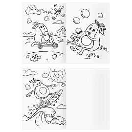 Раскраска А4, 8 стр., ТРИ СОВЫ "Вкусная раскраска