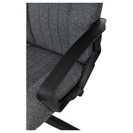 Кресло руководителя Helmi HL-E98, ткань серая, пластик, механизм качания фото Кресло руководителя Helmi HL-E98, ткань серая, пластик, механизм качания