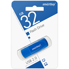 Флеш-диск 32 GB SMARTBUY Scout USB 2.0, синий, SB032GB2SCB
