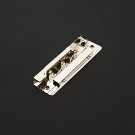 Папка с боковым зажимом СТАММ А4, 14мм, 500мкм, пластик, черная